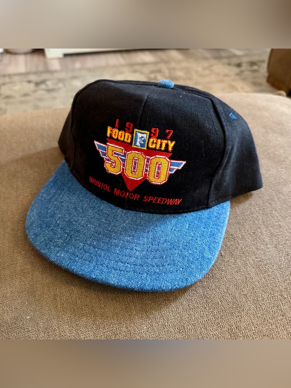 Food City 500 Bristol Motor Speedway Cap 1997 Vintage Adjustable Snapback Hat